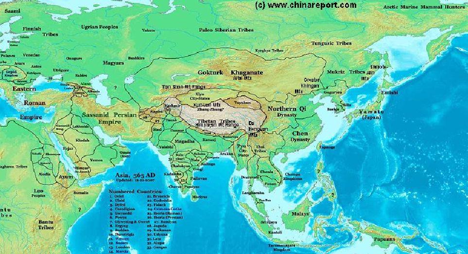 Map Of Asian Nations And Territories In 565 Ad Version 01a By